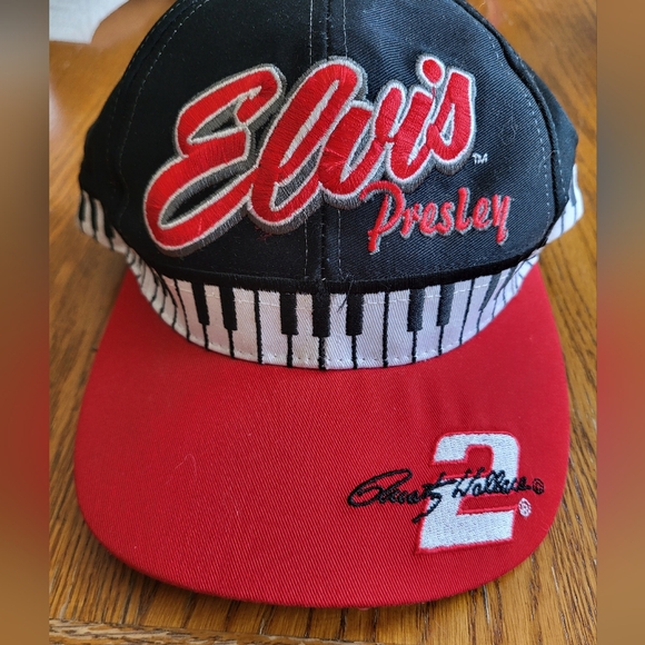 Vintage 1998 Elvis Presley Rusty Wallace #2 Chase Miller Time Rare Hat - Picture 1 of 7